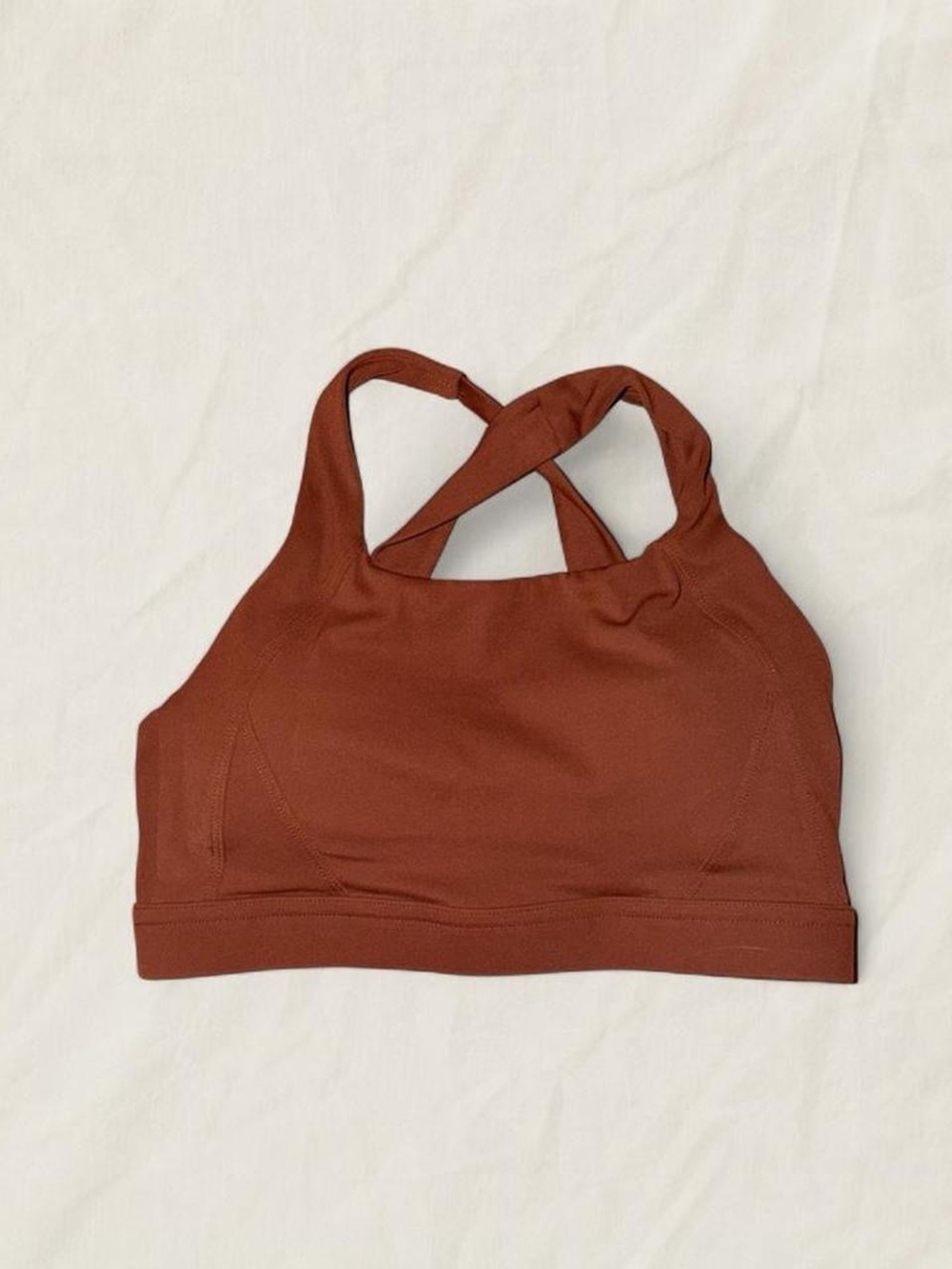 lululemon athletica Cross-Back Sports Bra - Rust Brown